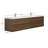 83.3" Wall Mounted Double Bathroom Vanity Set