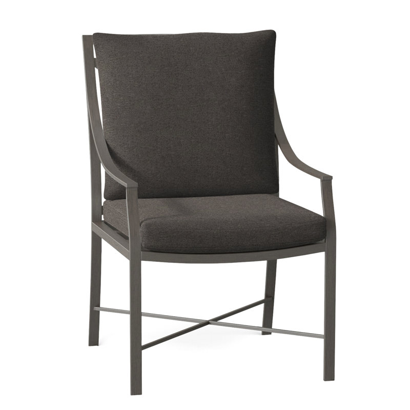 Fauteuil d'extérieur Monaco, Pas de soudure, Gris ardoise, Fossile de Vérone