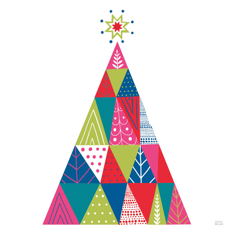 Arbres de vacances géométriques I Bright, H 36 po x l 36 po x P 1,25 po