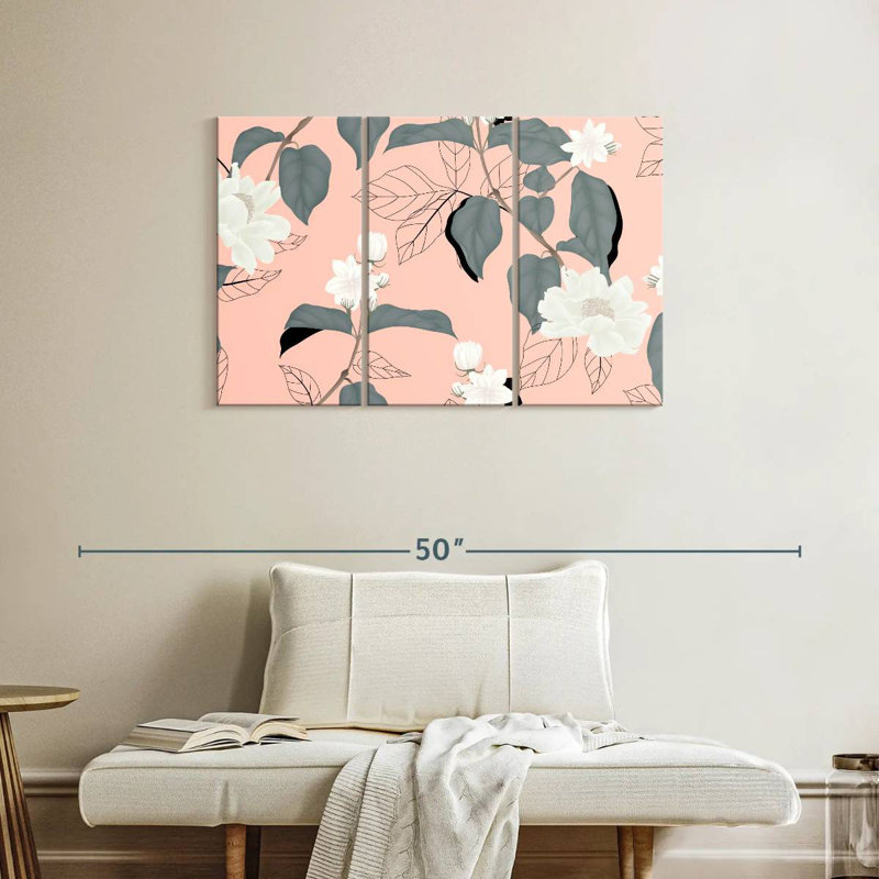 Jasmine On Pink, 24" H x 38" W
