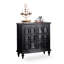 Buffet en bois massif noir