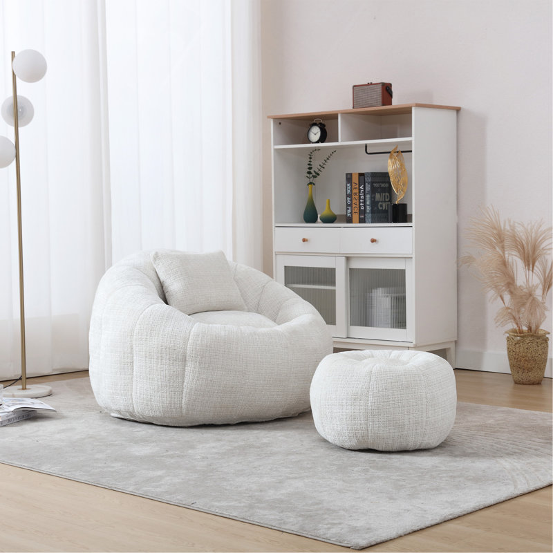 Fauteuil à billes United We Win, Chenille beige