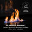 Metal Bio-Ethanol Tabletop Fireplace with Flame Guard