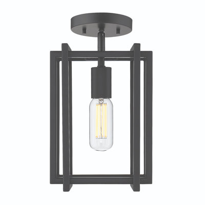 Plafonnier semi-encastré 1 lumière 7,25 po Isiah