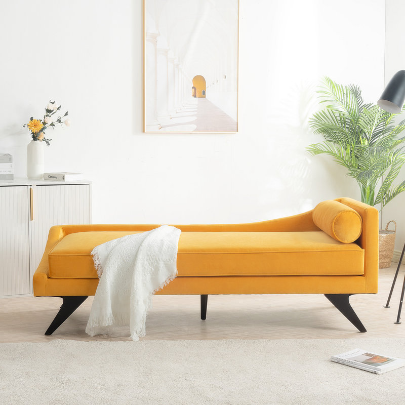 Canapé 61,59 po, Tissu jaune