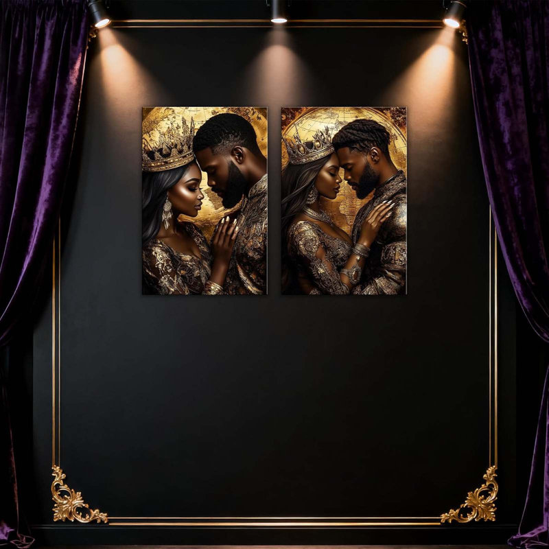 2 Piece Wrapped Canvas Print, 60 cm H x 40 cm W