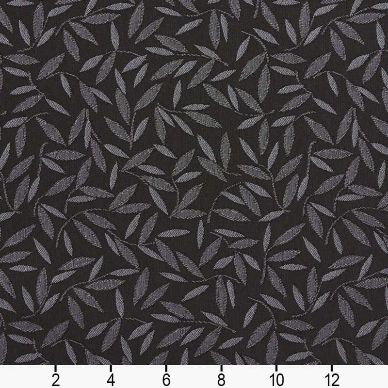 Tissu résistant aux taches des feuilles, Noir