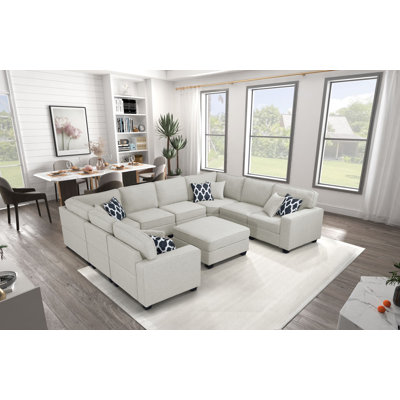 Masato Upholstered U-Shaped Sectional Symmetrical
