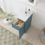 Meuble-lavabo de salle de bain autoportant de 12 po avec 1 porte et 1 tiroir Colton, sans comptoir, prêt à assembler, vert mer Colton-95216770