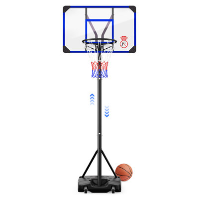 Kids Basketball Hoop Outdoor 4.82-8.53ft Adjustable