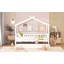 Lit en bois avec lit gigogne simple-508615578