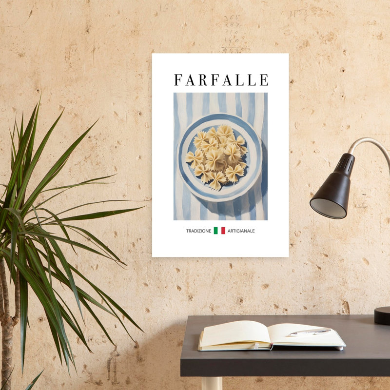 Farfalle Pasta Bowl by Andreas Magnusson - Wrapped Canvas Print, 60.96 cm H x 40.64 cm W