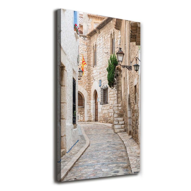 Streets In Spain - Wrapped Canvas Print
