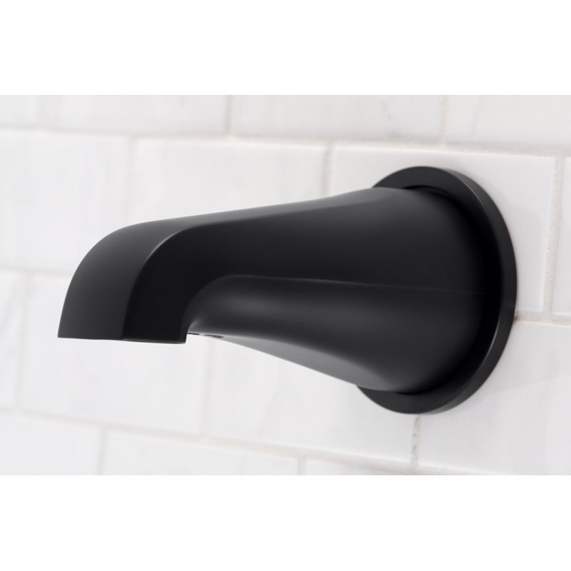 Douchette de baignoire 5 pouces avec bride Kingston, Noir mat