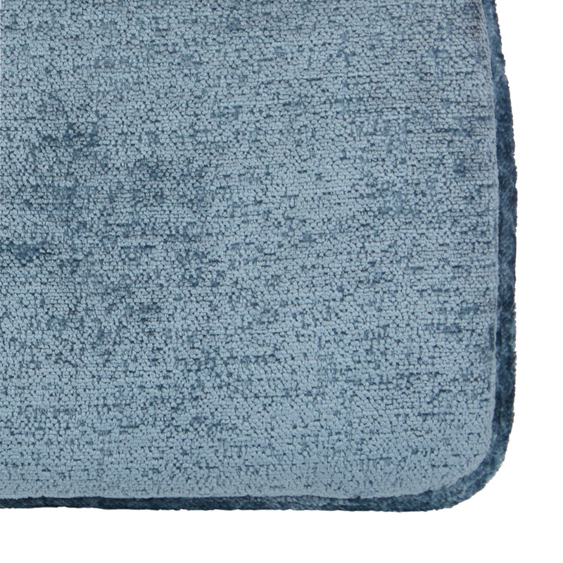 Ensemble de 2 coussins de chaise de cuisine en peluche antidérapants Klear Vu The Gripper, 15 po x 16 po x 2 po, Bleu piscine