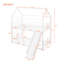 Lit superposé simple en métal avec glissade, lit pour enfant-373124137