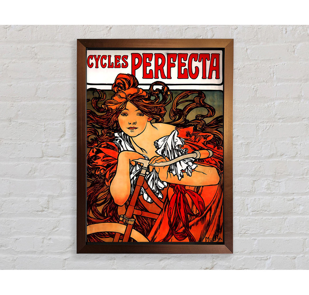 Alphonse Mucha Cycles Perfecta - Einzelner Bilderrahmen Kunstdrucke