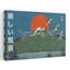 Mount Fuji Cranes Sunrise Retro Serene Traditional Bird Landscape Mountain Wall Art Print 1 Piece Wrapped Canvas Wall Art-1333507968