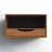 Adeana Poplar Solid Wood Floating Shelf with Drawer-902514626
