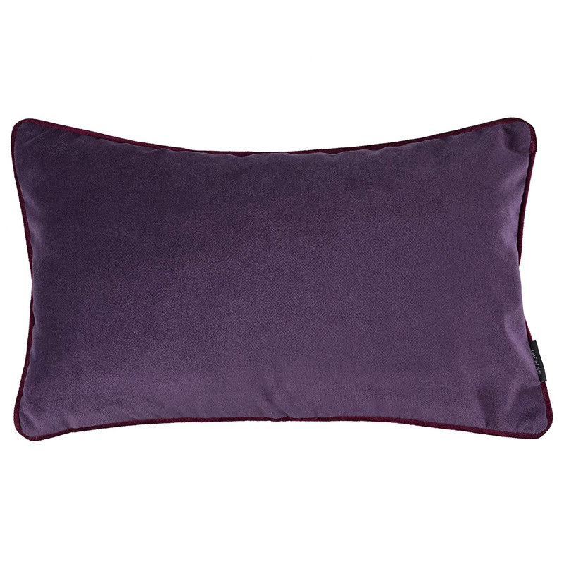 Jamel Rectangular Floor Cushion Cover, Aubergine Purple, 30 x 50cm