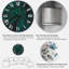 Brownies vert foncé - horloge murale tropicale-741383497
