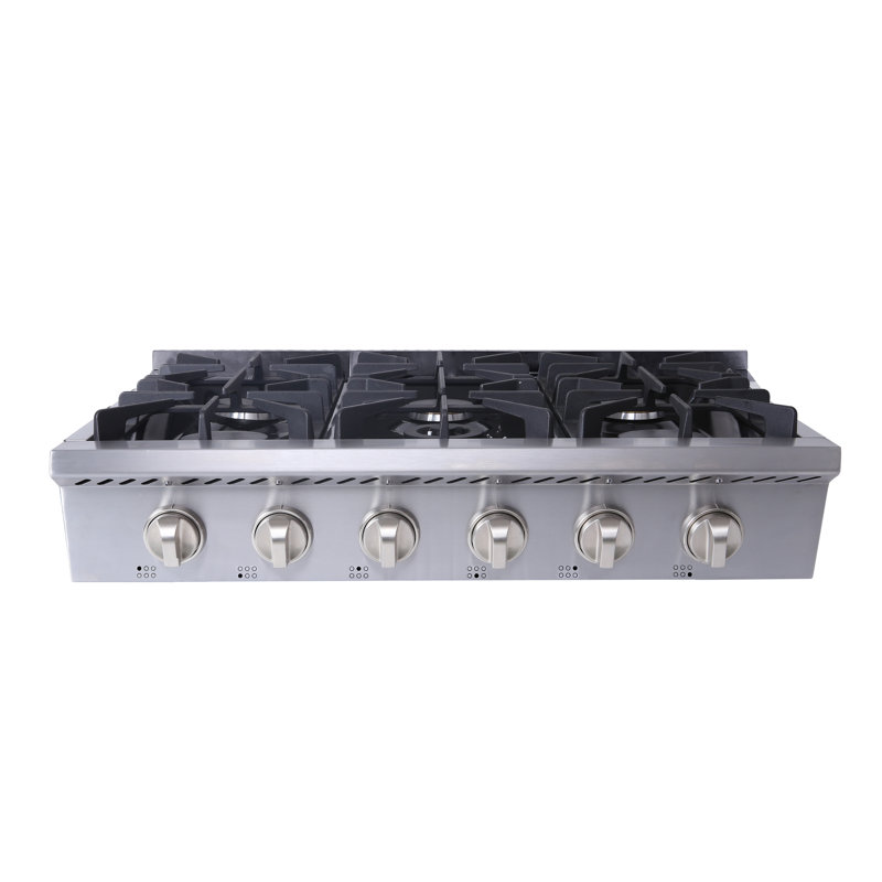 Plaque de cuisson au propane au gaz 36 po avec 6 brûleurs au propane