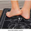 Tapis de cuisine - gris - antidérapant, antidérapant, antidérapant, imperméable et de qualité supérieure en PVC pour la cuisine, le bureau, la maison et la lessive