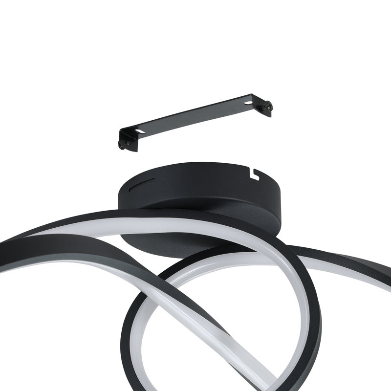 Fossum Plastic LED Semi Flush Mount