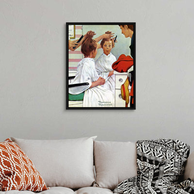 Norman Rockwell, premier voyage à la boutique de beauté, toile