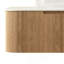 Armoire murale en contreplaqué 60 po avec 2 tiroirs, comptoir en pierre frittée en travertin romain, sans lavabo, sans robinet ni drain, couleur grain de bois naturel-1033911229