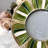 Green Enamel  Picture Frame, Round