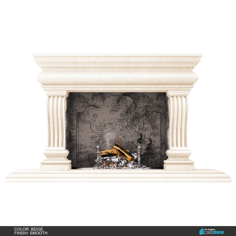 Tigran IV Fireplace Surround, Smooth Beige
