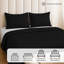 Microfibre Striped Duvet Cover Set-133376163-133376166