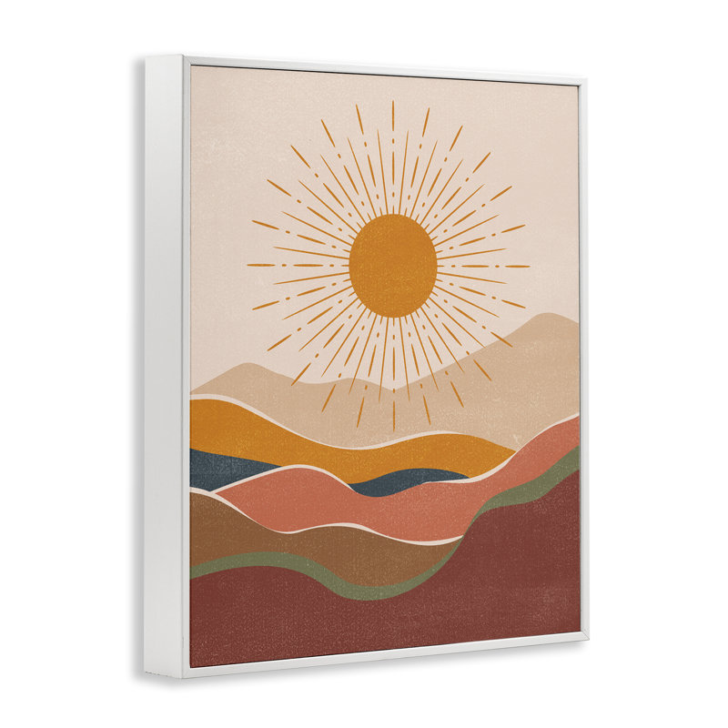 «Earthtone Desert Sun White», estampe numérique par Nataly White, H 20 po x l 16 po