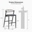  Tabouret de bar d'extérieur en osier avec coussins 2 pièces-1309592463-1309592457