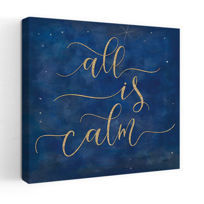 All Is Calm Abstract Contemporary Winter Landscape Wall Art Print