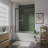 56 In.-60 In. W X 58 In. H Sliding Framed Tub Door With Clear Glass-117330047