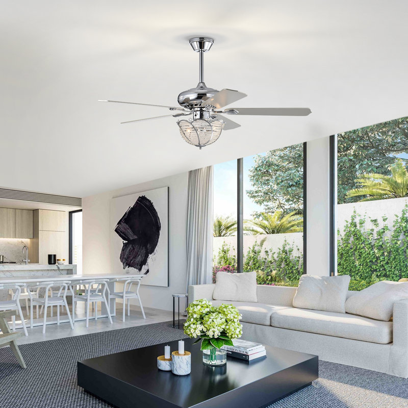 Camreigh 52'' Ceiling Fan with Light Kit
