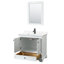Deborah 36'' Single Bathroom Vanity with Quartz Top-98089352-98089354-98089355