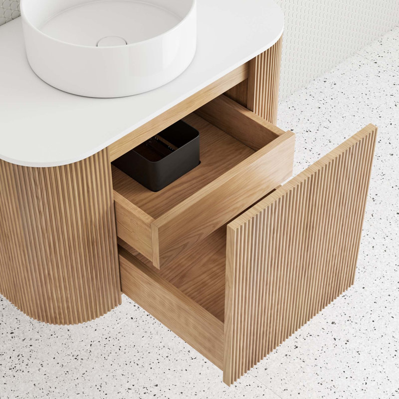 Nomad Single Bathroom Vanity with Basin, Natural