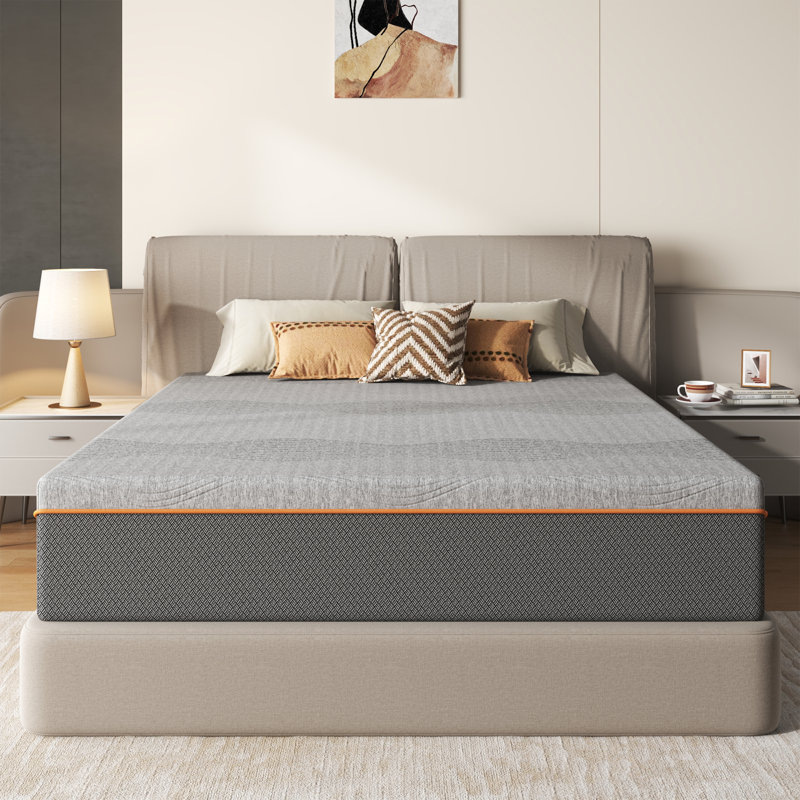Memory Foam Mattress, Fiberglass Free, 12", Queen