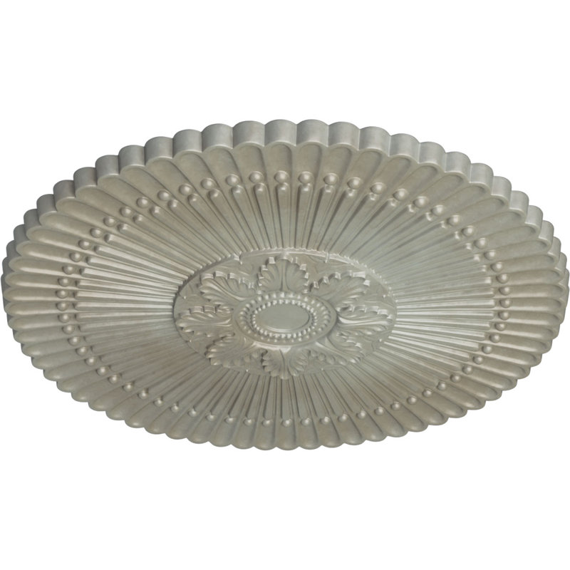 Médaillon de plafond Endurathane Nexus, DE 30 po x P 1 1/4 po (convient aux auvents jusqu'à 2 3/4 po), finition or Flash peinte à la main