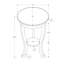 Table d'appoint, 2 niveaux, chambre à coucher, bout, lampe, table de chevet, ronde, table d'appoint, placage brun, traditionnel