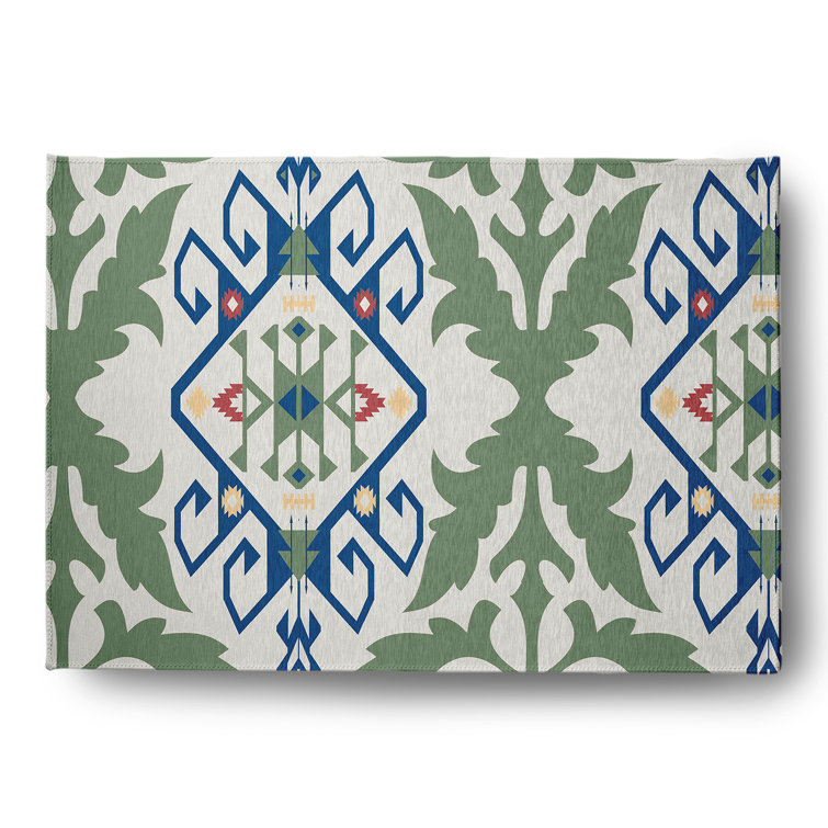 Chenille Ikat Indoor Rug