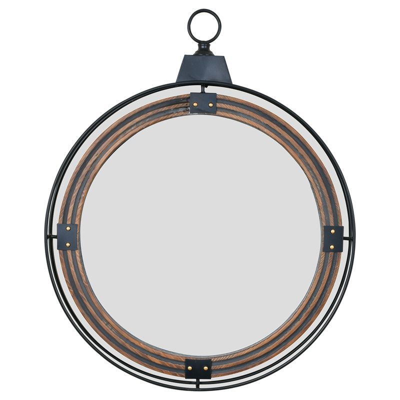 Nautical Porthole-inspired Wall Mirror