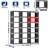 18-Cube Grey Bookshelf, Storage Organizer For Bedroom, Living Room, Office-166388911