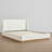 Burritt Modern Boucle Upholstered Wingback Headboard Platform Bed with Solid Wood Frame-1390663132
