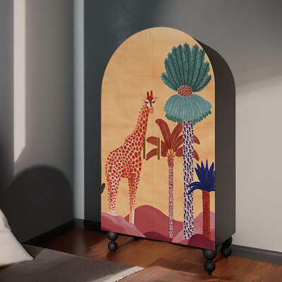 Garde-robe arquée moderne à double porte