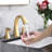 2-Handle Stainless Steel Bathroom Sink Faucet-111170931
