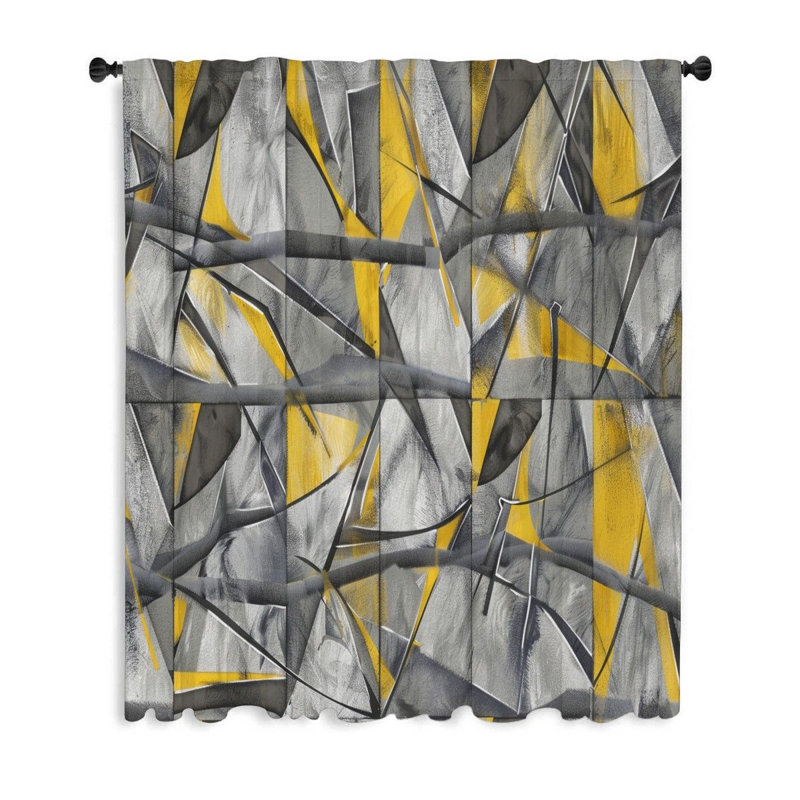 Helko Sheer Curtain Single Panel, 50" W x 96" L